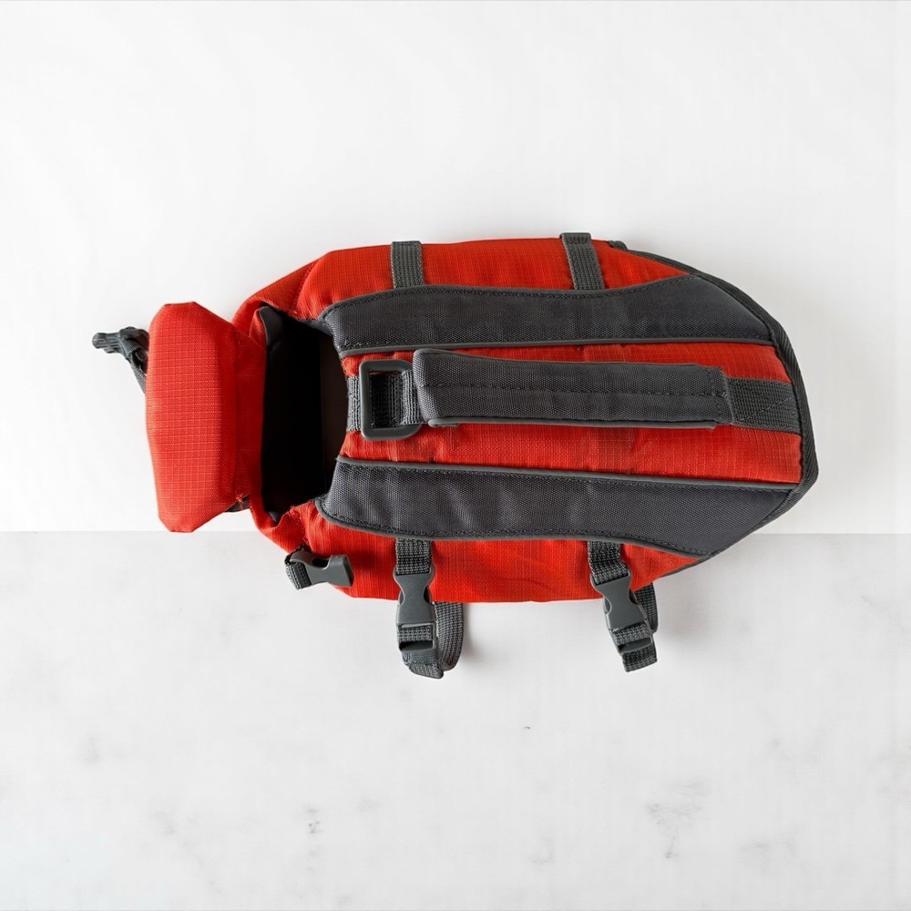 Frisco Dog Life Jacket Orange Gray XS 5-15 lbs Flotation Vest